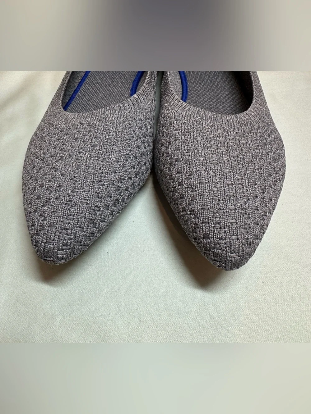Frank Mully Womens Pointed Toe Flats Knit Dress Shoes JS 6038 Size:7.5 - Picture 7 of 9